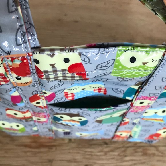 Owl Print Paperchase Vinyl Lunch Sack - Picture 4 of 14